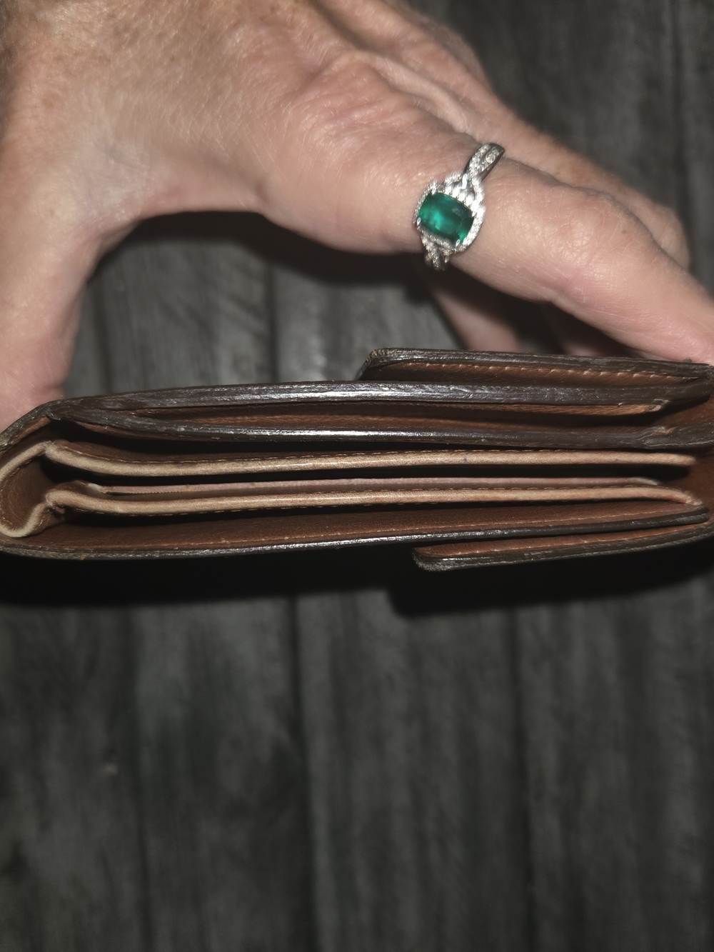 Louis Vuitton Brown Monogram Folded Wallet - Picture 2 of 9